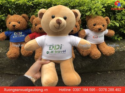 Gấu bông in logo nhiều mẫu