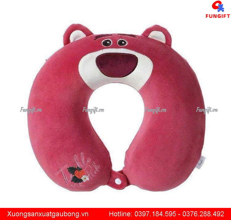 May gối U gấu dâu quà tặng