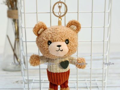 Đặt in gấu bông móc khóa giá rẻ