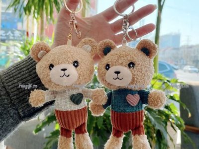 Gấu nhồi bông móc khóa