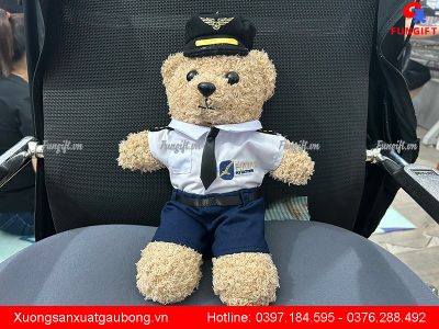 Hoàn thiện gấu phi công mẫu