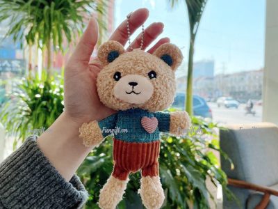 In tên lên gấu móc khóa