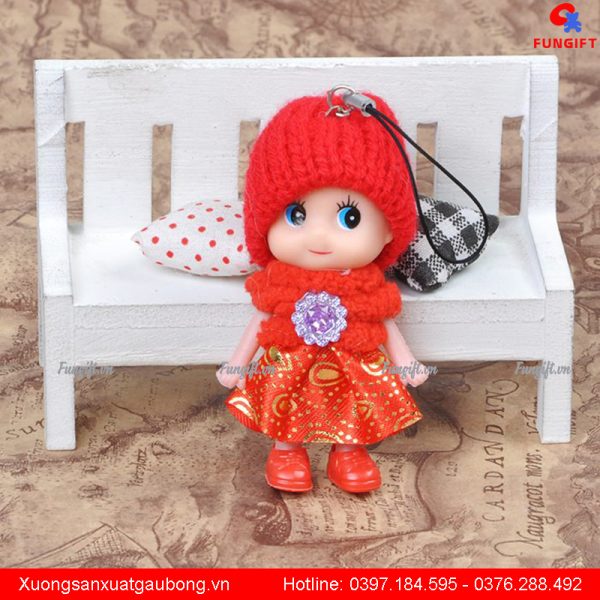 Móc khóa búp bê in giá rẻ