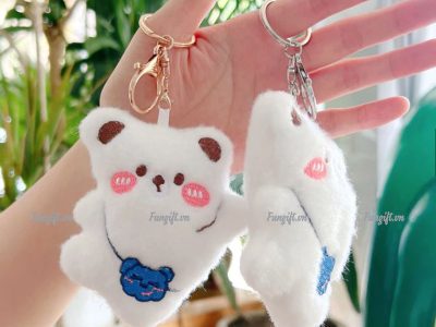 Dịch vụ in móc khóa gấu đeo túi