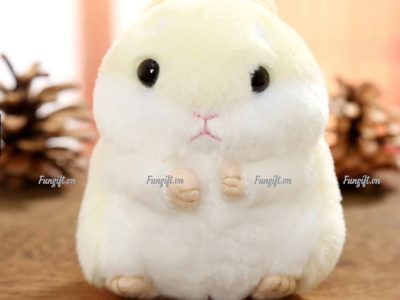 In logo lên móc khóa chuột hamster