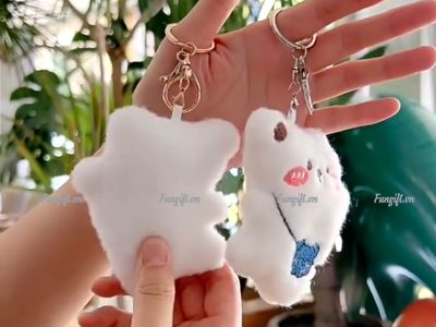 Mẫu móc khóa gấu bông đeo túi