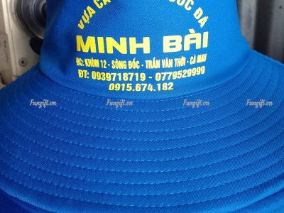 Xưởng may mũ nón tai bèo in logo tặng nông dân