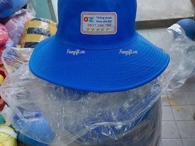 Mũ tai bèo vành rộng in logo