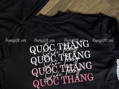 Thiết kế áo nhóm in tên