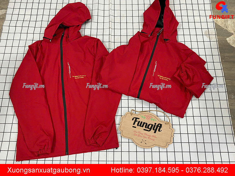 Áo khoác gió in logo giá rẻ Hà Nội