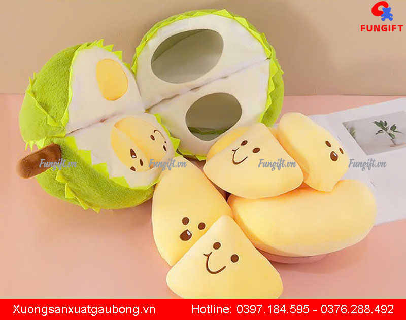 Gấu bông sầu riêng tách múi
