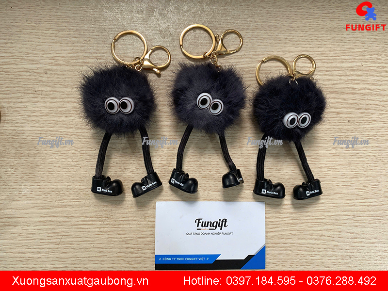 Móc khoá gấu bông thú nhồi bông size nhỏ