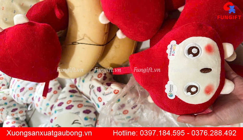 Gấu bông in logo thương hiệu