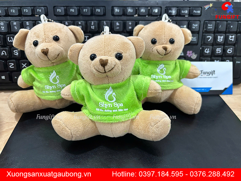 Gấu bông móc khoá doanh nghiệp