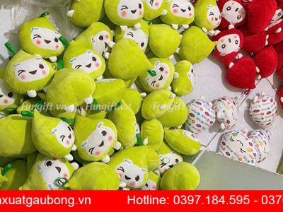 Gấu bông quà tặng khai trương in logo