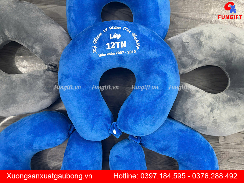 Gối chữ U quảng cáo thương hiệu