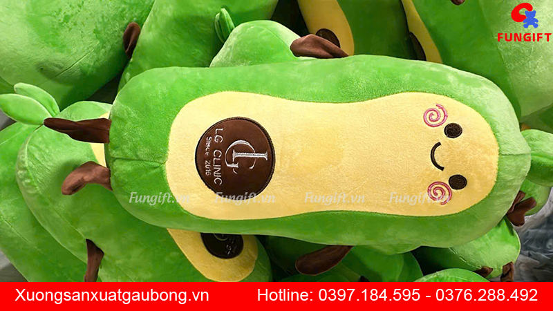 Gối ôm trái bơ nhồi bông