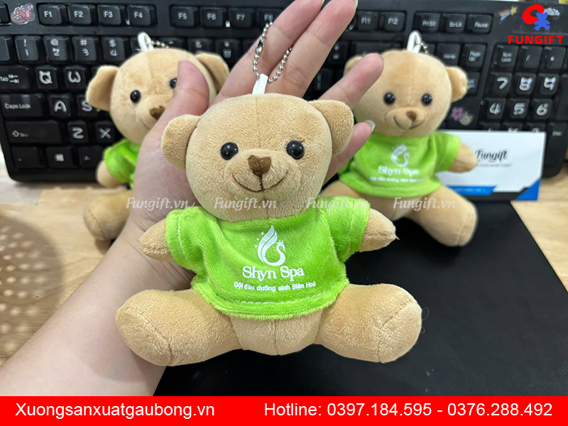 Móc khoá gấu bông quà tặng