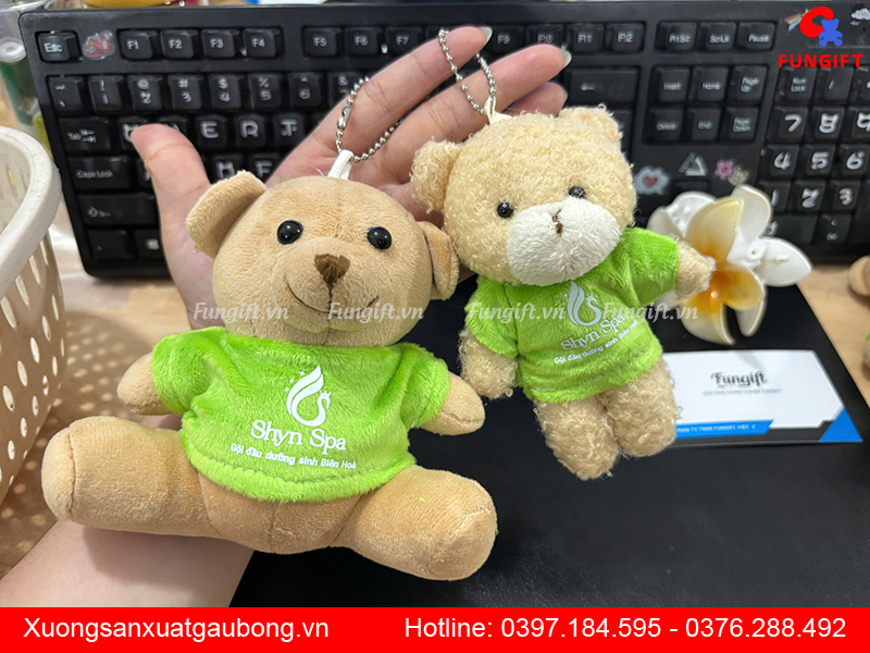 Xưởng may móc khoá thú bông theo yêu cầu