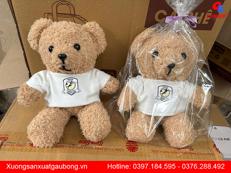 Sản xuất gấu bông in logo