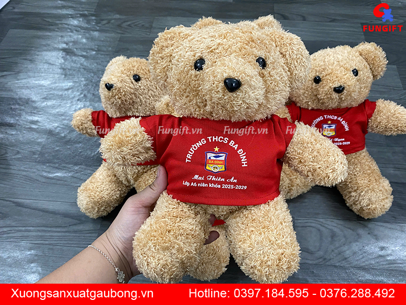 Gấu bông in logo số lượng lớn