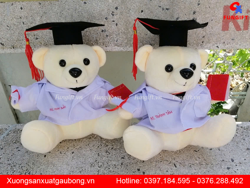 Gấu bông bác sĩ in tên