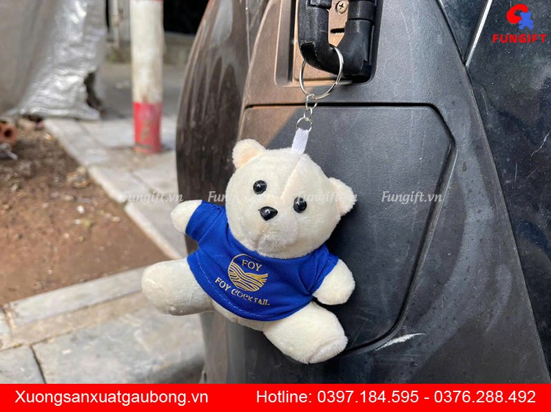 Gấu móc khóa phụ kiện in giá rẻ