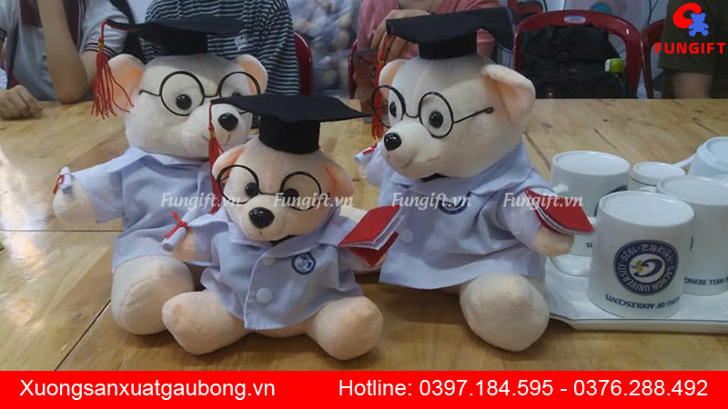 Quảng cáo gấu sản xuất in tên