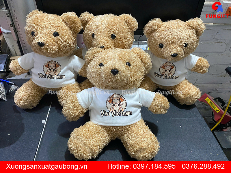 Gấu bông in logo Hà Nội