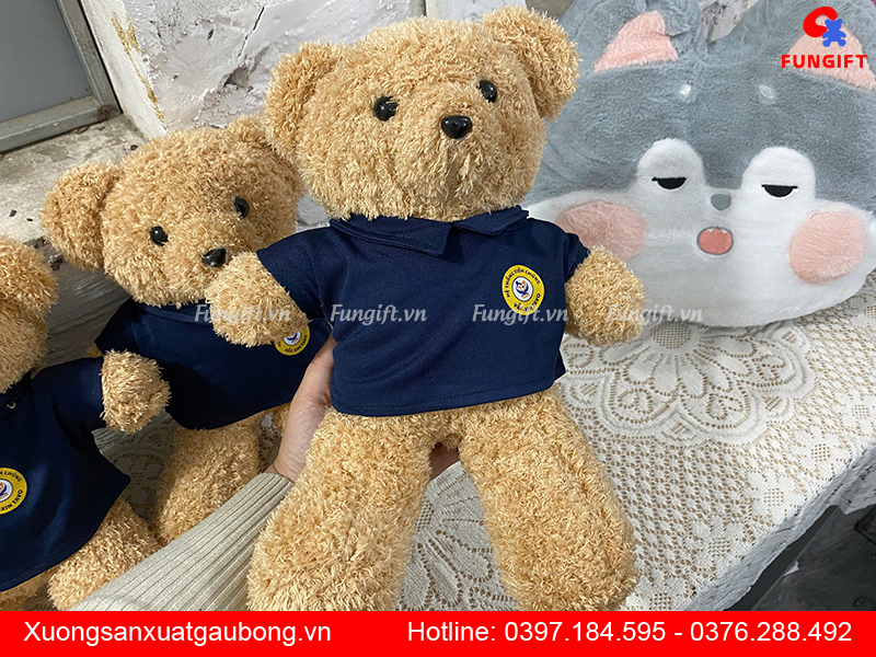 Gấu bông in logo theo yêu cầu