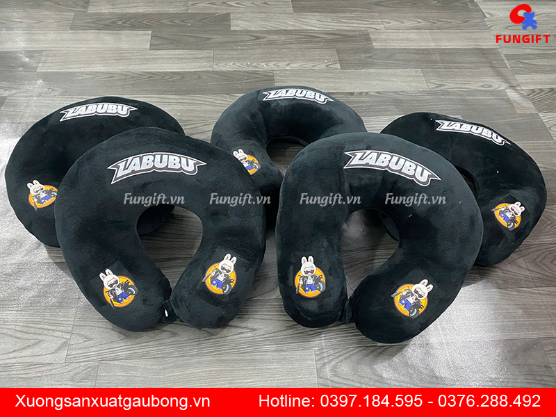 Gối kê cổ chữ U quà tặng in logo