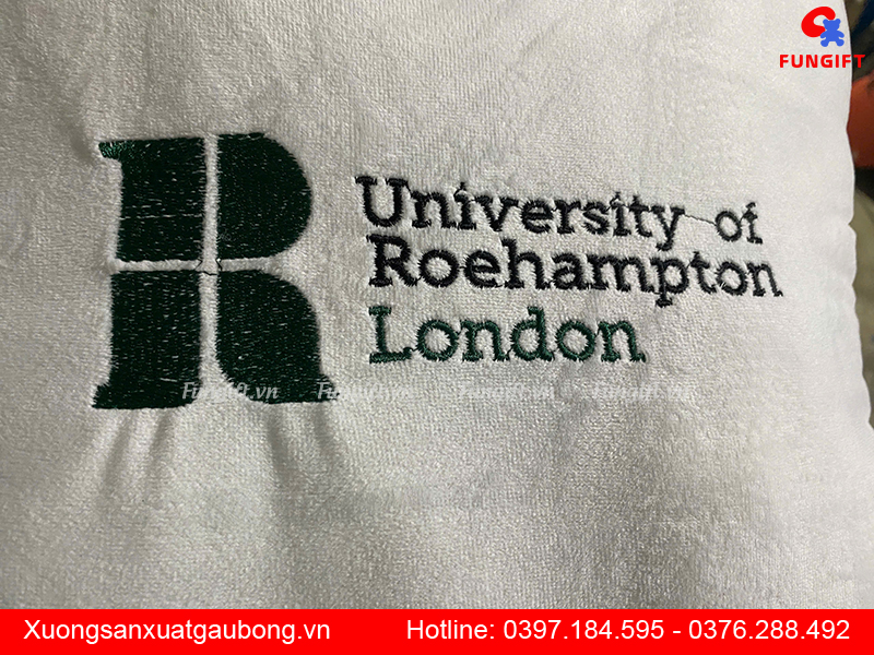 Gối tựa lưng thêu logo theo yêu cầu