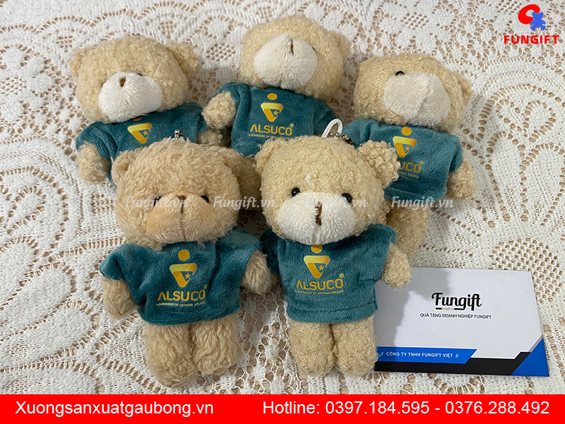 Móc khoá gấu bông theo yêu cầu