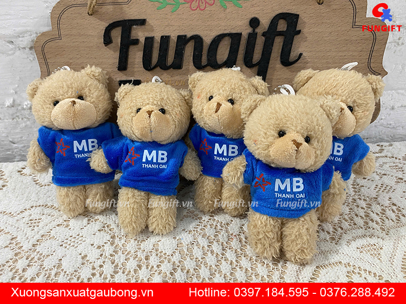 Sản xuất móc khoá gấu bông