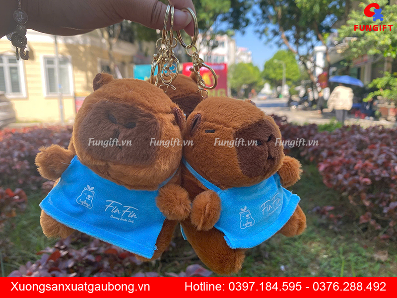 Đặt in gấu móc khóa số lượng lớn