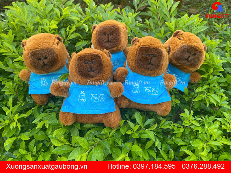 Móc khóa capybara in logo làm phụ kiện