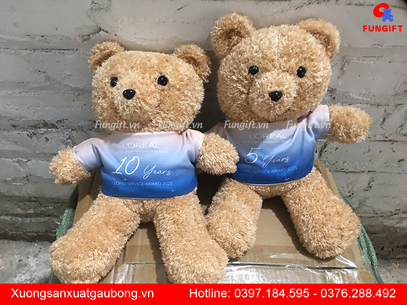 Gấu bông in hình theo yêu cầu