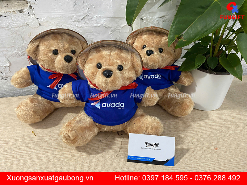 Gấu bông in logo Hà Nội