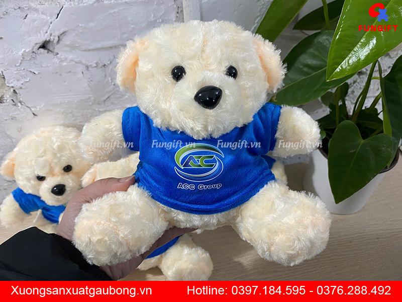 Gấu bông in logo Hà Nội