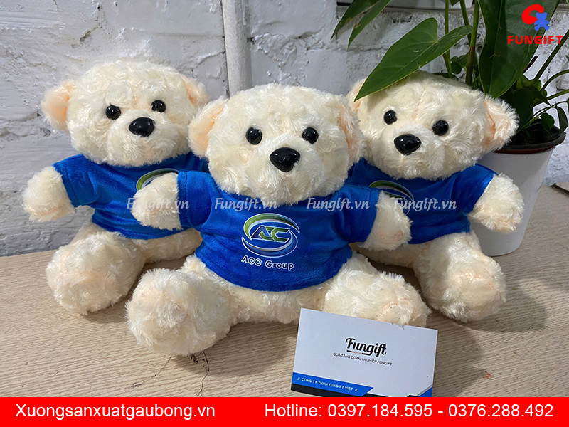 Gấu bông in logo theo yêu cầu