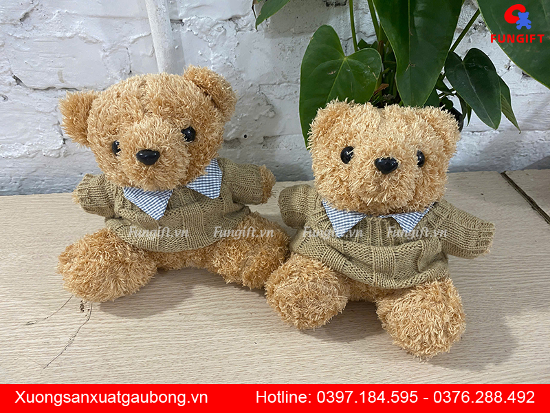 Gấu bông mặc áo len giá rẻ Hà Nội