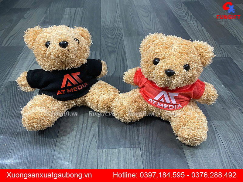 Gấu bông quà tặng in logo theo yêu cầu