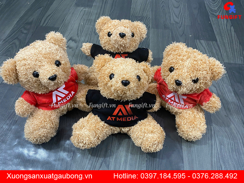 Gấu nhồi bông in logo giá rẻ