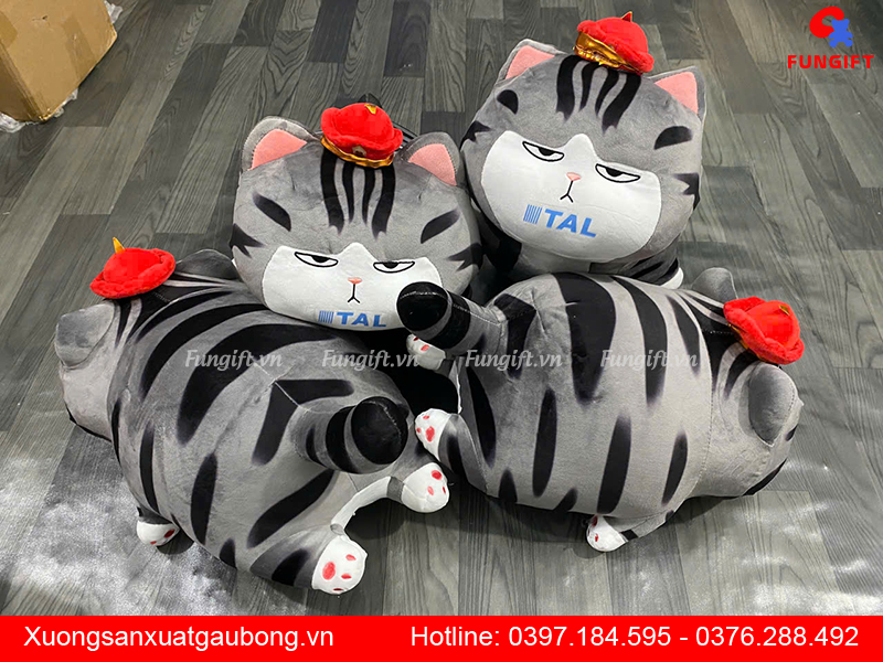 In logo lên thú bông theo yêu cầu