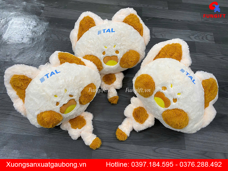 Mèo bông dudu in logo