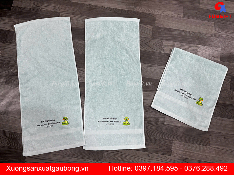 Khăn mặt in logo có hộp đựng