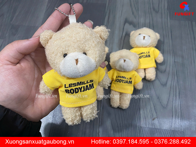 Móc khoá gấu bông theo yêu cầu