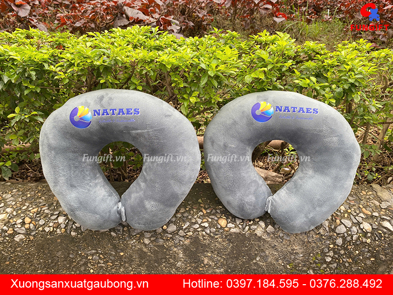 Xưởng sản xuất gối kê cổ chữ U in logo theo yêu cầu