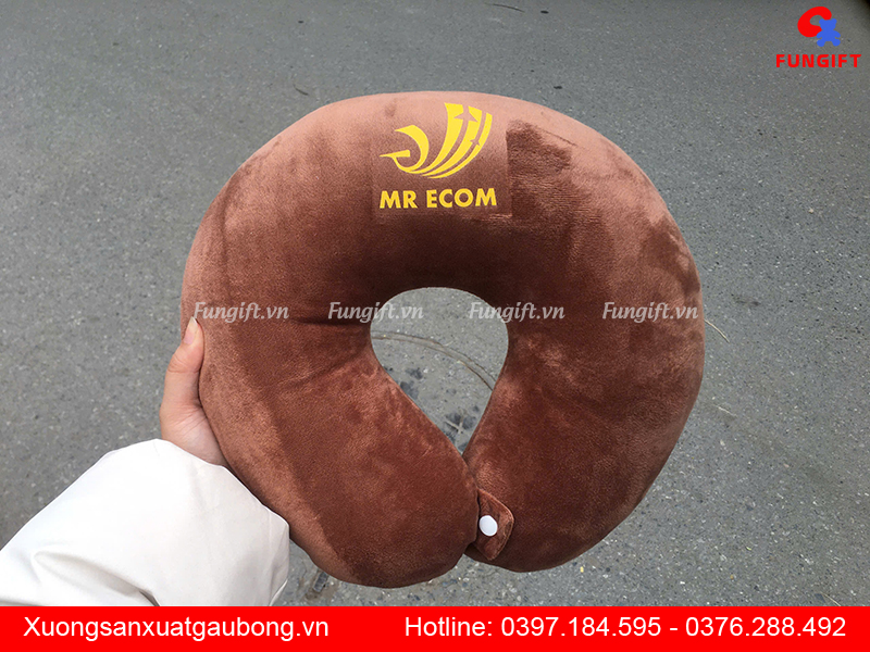 Xưởng sản xuất gối kê cổ chữ U in logo theo yêu cầu