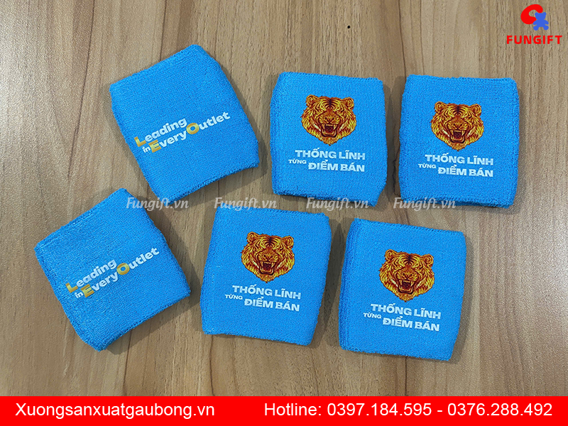 Băng đô đeo tay thể thao in logo